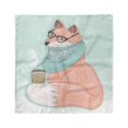 thumbnail image 1 of Animal Head Scarf, Hipster Fox Glasses, Head Wrap, 3 Sizes, by Ambesonne, 1 of 2