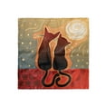 thumbnail image 1 of Animal Head Scarf, Moon in a Starry Sky Love, Head Wrap, 3 Sizes, by Ambesonne, 1 of 2
