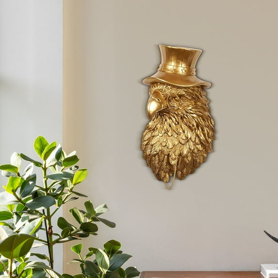 Animal Head Wall Sculptures Decor ,Vintage 3D Wall Decor Art for Animal Heads for Wall Lightweight Material Accent Wall Hanging Room Decor for Maximalist
