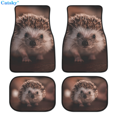 Animal Hedgehog Pattern Car Floor Mats 4Piece Front & Rear