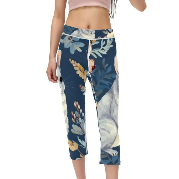 Animal High Waist Capris Not See-Through Printed Yoga Pants Women Leggings Gym Leggings Suitable for Running Fitness Yoga