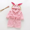thumbnail image 1 of Animal Hooded Baby Towel Washcloth, Toddler Premium Cotton Absorbent Bathrobe - for Girls Boys 1-6Y (Rabbit), 1 of 5