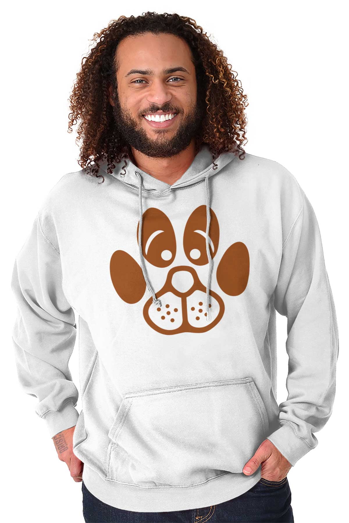 Paw top print hoodies