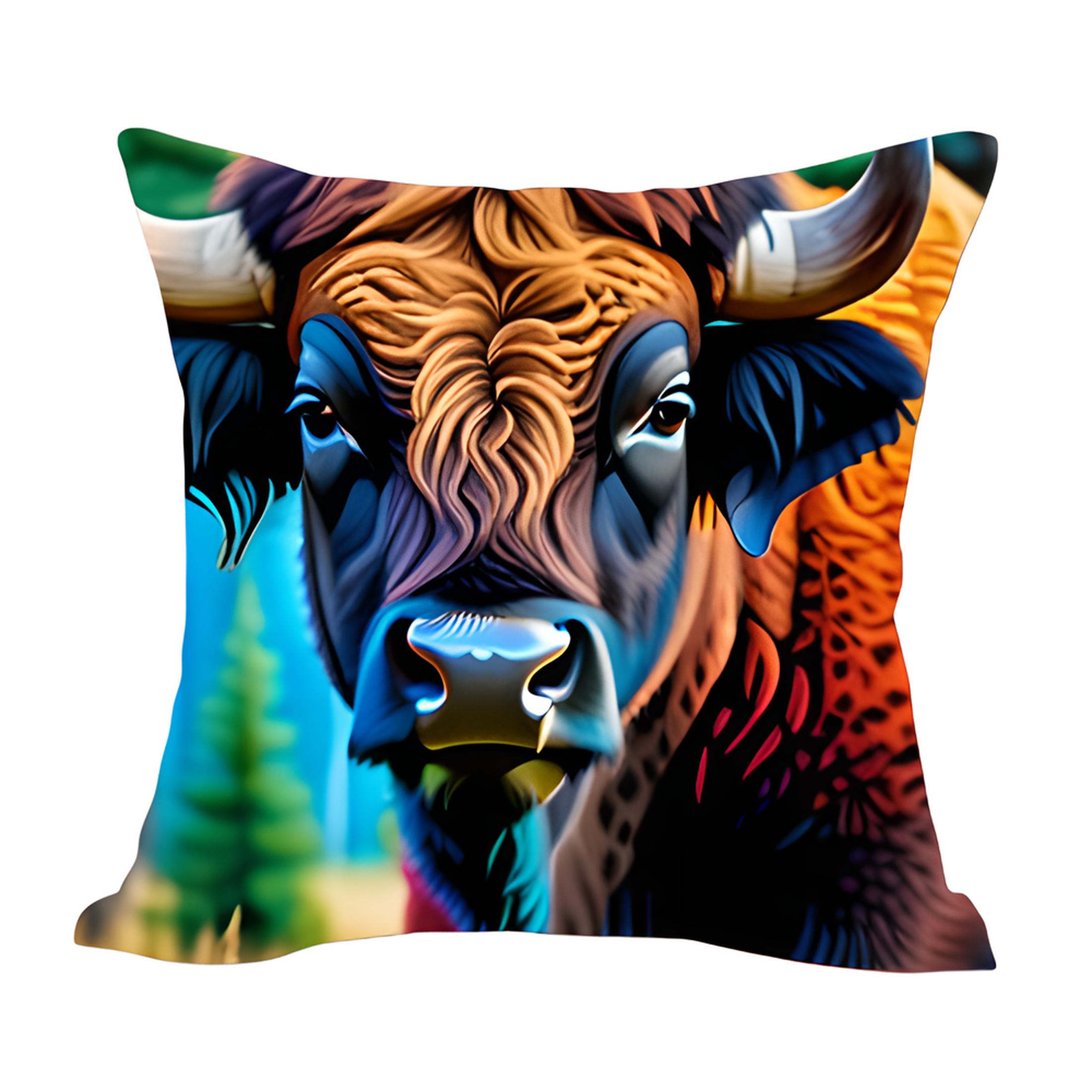 Animal Horns Throw Pillow Cover Throw Pillow Covers Cases Cushion Cover