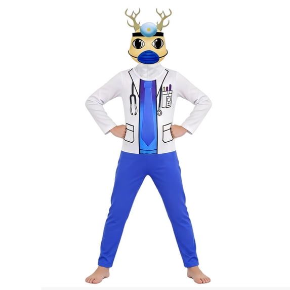 Animal Hospital Anomaly Costume Halloween Cosplay, 2026 Anomaly Game Character Jumpsuit with Mask, Halloween Party Wear