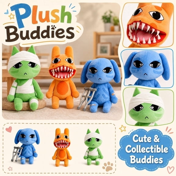 Animal Hospital Action Toy Figures 2026 New Summerween Stuffed Animal Game Plush Figures & Tv Character Plush Figures 10 Inch Cute Ron From Accounting Plushies Toy For Horror Game Fans Halloween Gift