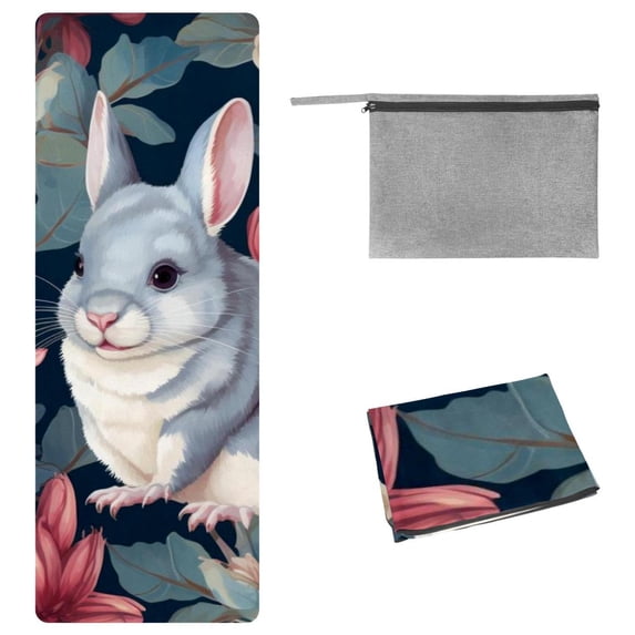Animal Hot Yoga Towel with Storage Bag, 72.8"x26.8", Suitable for Yoga, Pilates, Fitness, etc.