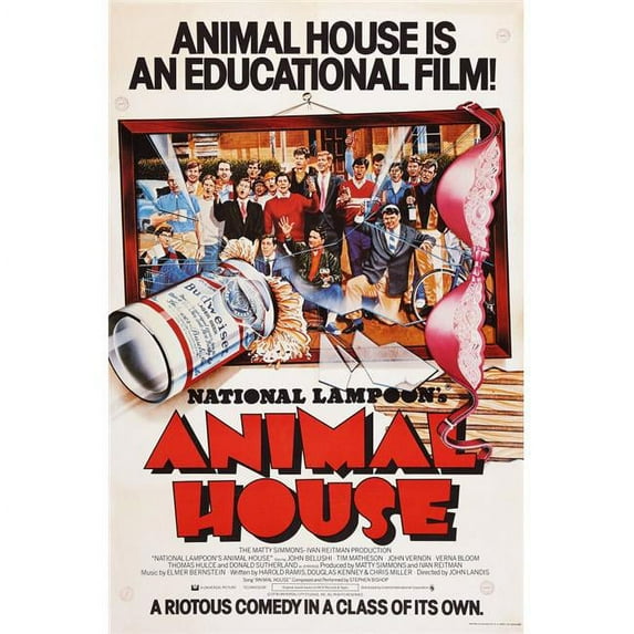 Animal House (Aka National Lampoon'S Animal House) British Poster Art 1978. �Universal Pictures/Courtesy Everett Collection Movie Poster Masterprint (24 x 36)