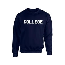 Animal House 'College' Crew Neck Sweatshirt-Navy-medium