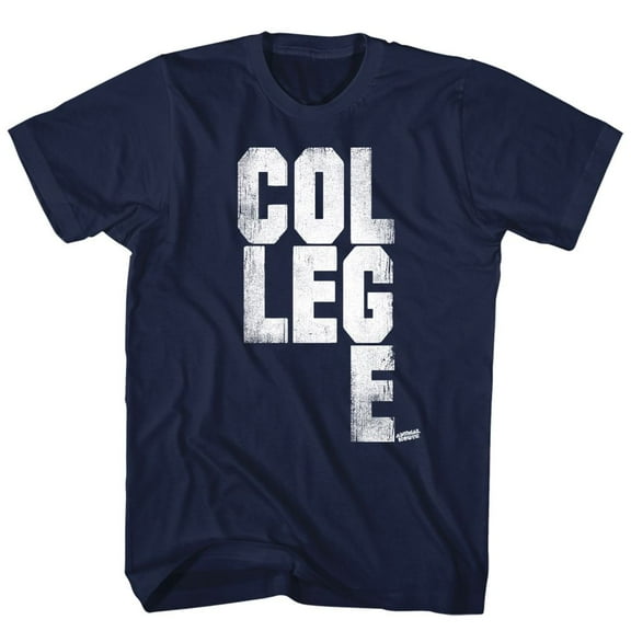 Animal House College Scrabble Navy Adult T-Shirt