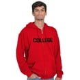 thumbnail image 1 of Animal House Faber College Frat Party Unisex Fleece Graphic Zip Up Hoodie Brisco Brands 2X, 1 of 5