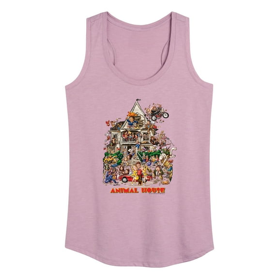 Animal House - Find The Character In The Maze - Women's Racerback Tank Top