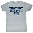 thumbnail image 1 of Animal House Little Piggie Heather Adult T-Shirt, 1 of 2