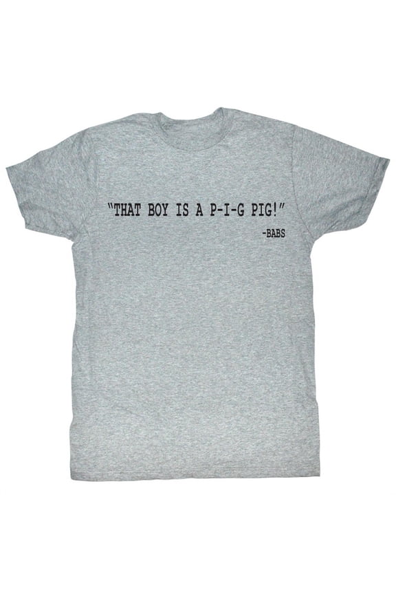 Little Piggie Stayed Home Heather Adult T-Shirt