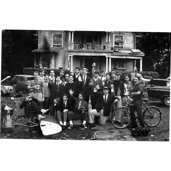 Animal House Movie poster Metal Sign Art Print 8x12 Multi-Color Square Adults Poster Time