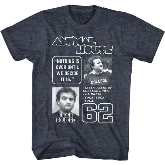 Animal House Multi Quote Navy Heather T-Shirt