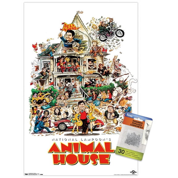 Animal House - One Sheet Wall Poster with Push Pins, 14.725" x 22.375"