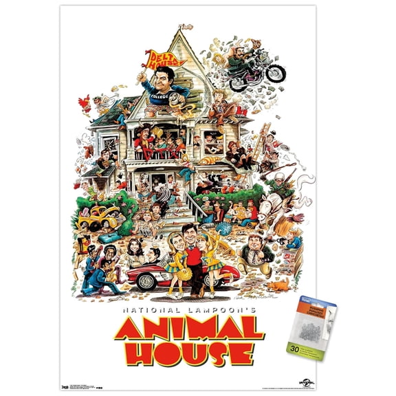 Animal House - One Sheet Wall Poster with Push Pins, 22.375" x 34"