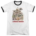 thumbnail image 1 of Animal House Poster Art Adult Ringer T-Shirt White Black, 1 of 1