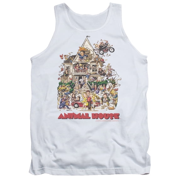 Animal House Poster Art Adult Tank Top White