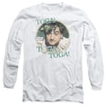 thumbnail image 1 of Animal House Toga Long Sleeve Adult 18/1 T-Shirt White, 1 of 2