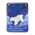 thumbnail image 1 of Animal Hug Token Polar Bear with Inspiring Cards, Pocket Comfort Keepsake for Friends and Family, Cute Animal Themed Emotional Support Gift, 1 of 4