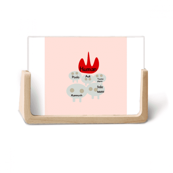 Animal Hunters Human Art Deco Fashion Photo Wooden Photo Frame Tabletop Display
