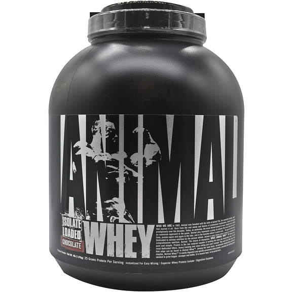 Animal Isolate Loaded Whey Protein Powder, Chocolate , 4 lb (1.81 kg)