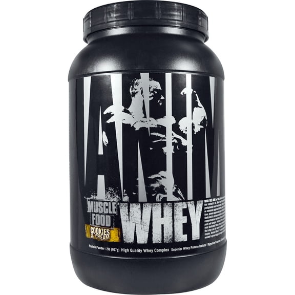 Animal Isolate Loaded Whey Protein Powder, Cookies & Cream, 2 lb (907 g)