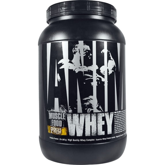 Animal Isolate Loaded Whey Protein Powder, Cookies & Cream, 2 lb (907 g)
