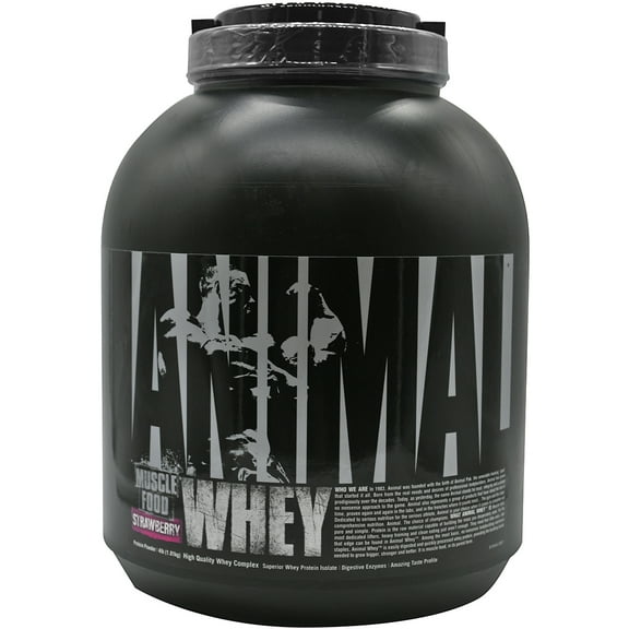 Animal Isolate Loaded Whey Protein Powder, Strawberry, 4 lb (1.81 kg)