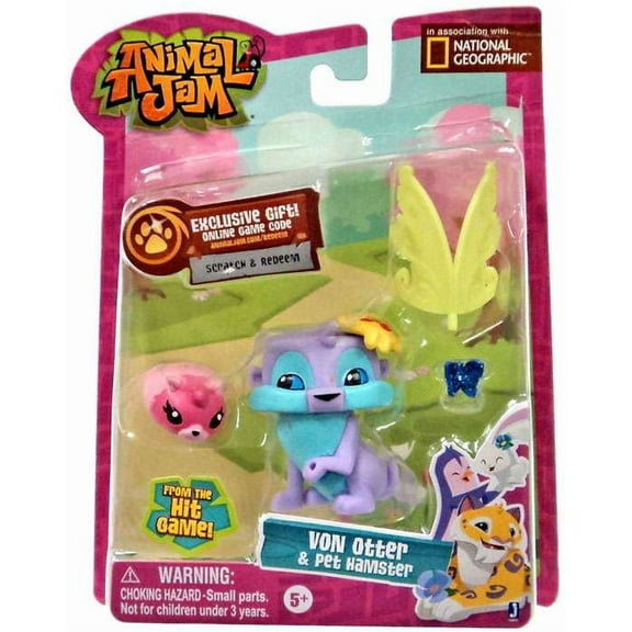 Animal Jam Von Otter & Pet Hamster Figures