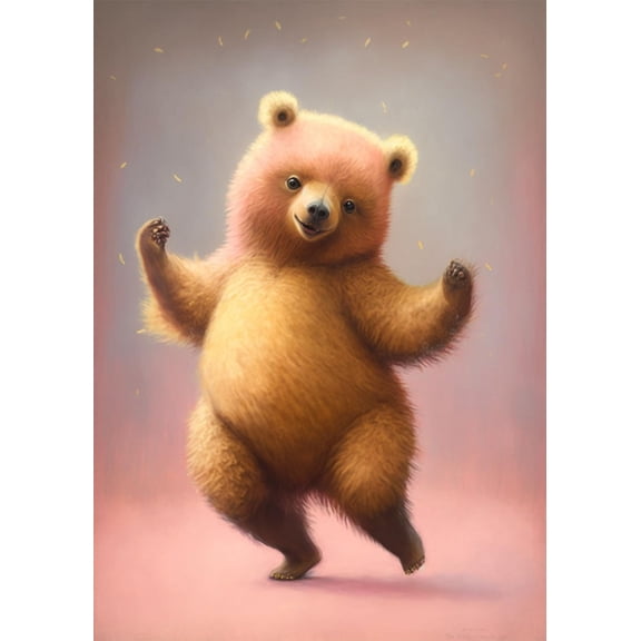 Animal Jigsaw Puzzle 35 Pieces,Bear Cub Puzzles for Adults,Unique Difficult and Challenge Large Puzzle Educational Games Toys Gift