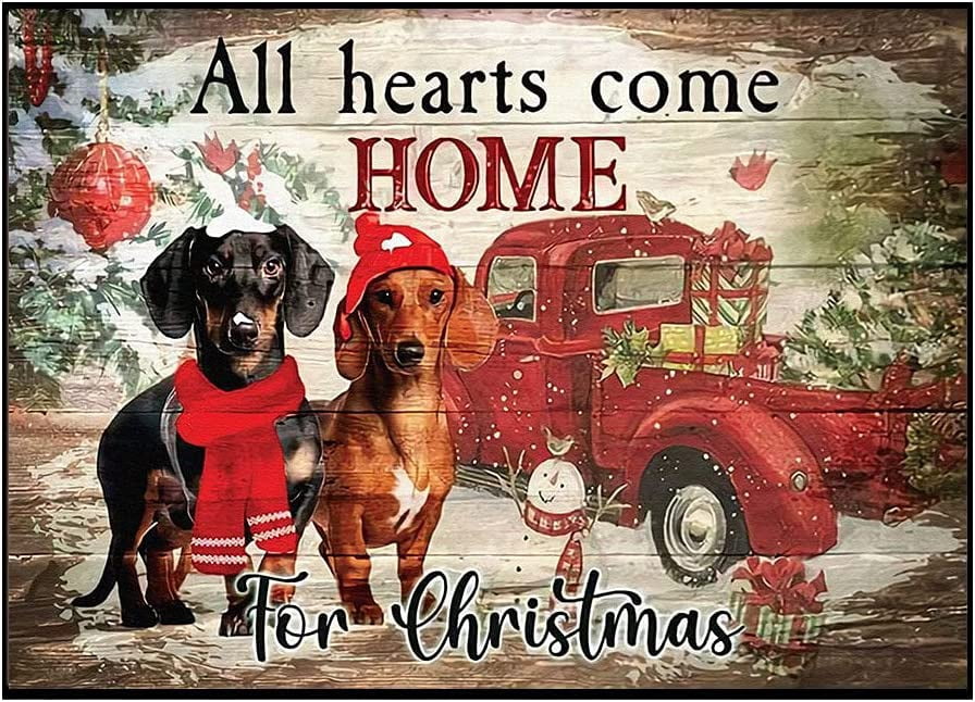 Dachshund Through The Snow 500-Piece Jigsaw Puzzle For Adults - 16\" X 21.5\"