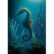 Animal Jigsaw Puzzles, Seahorses on The Seabed Animal Themed Puzzles for Adults - Jigsaw Puzzles, Educational Games Gift for Elders Family and Friends 300 piece（10x15 inch）