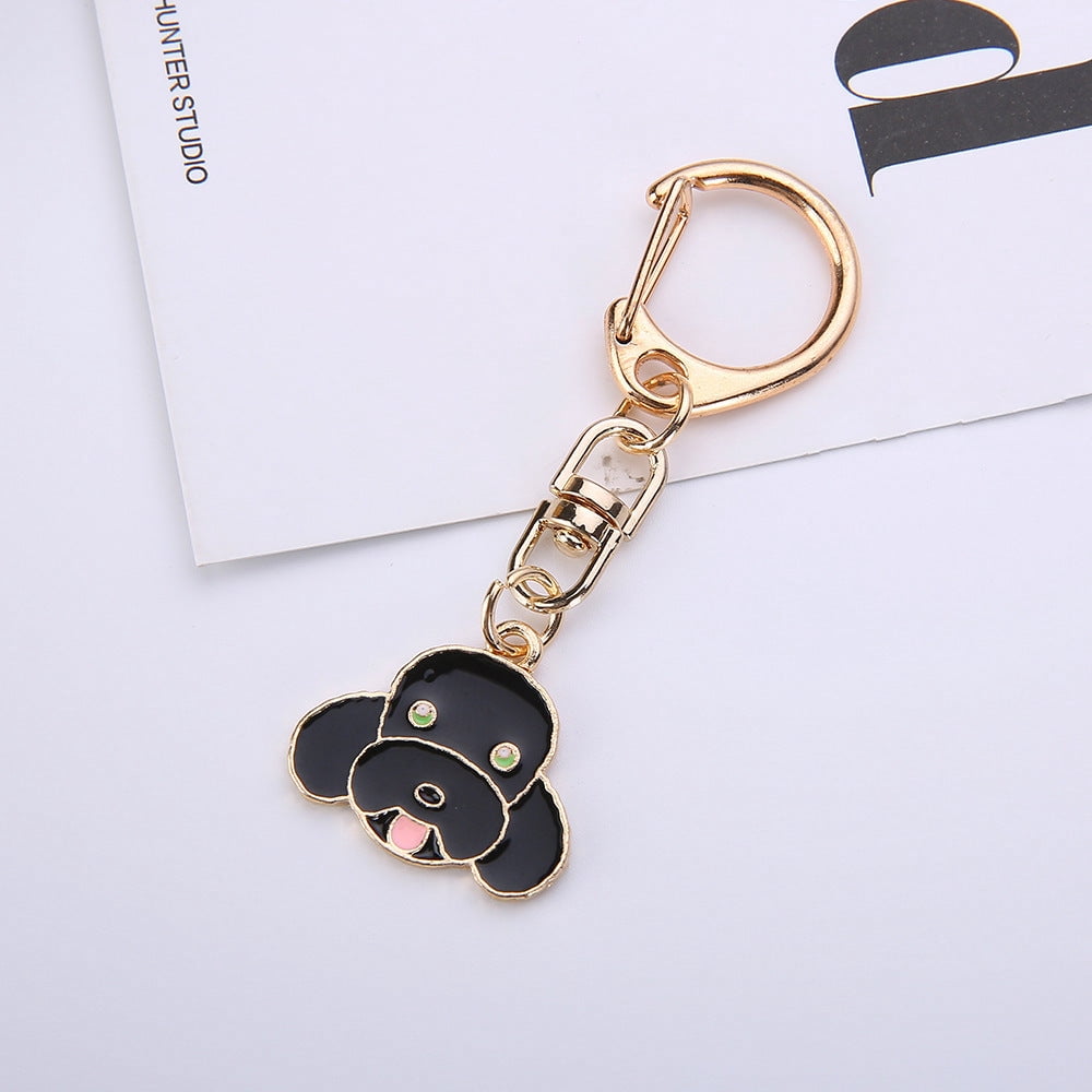 Animal Keychains Cute Alloy Key Rings for Women Fashion Adorable Beckoning Cat Playful Puppy Designs Unisex Key Accessories Cat Dog Keychain Gift