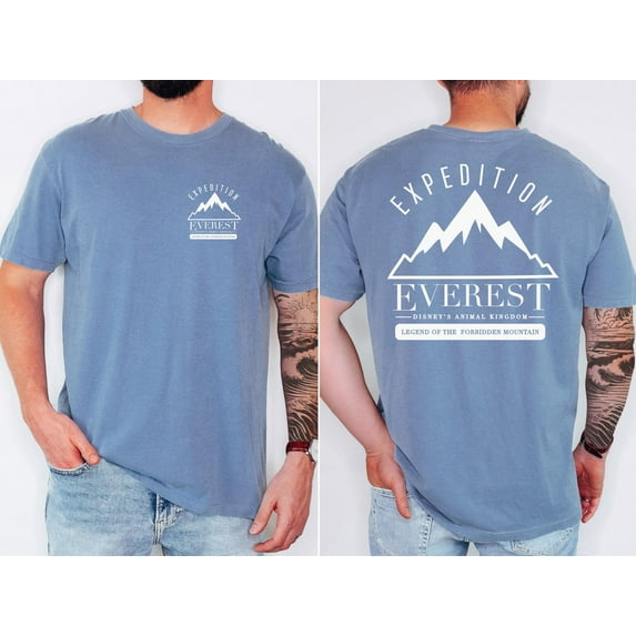 Animal Kingdom Disney 2 Sided Comfort Colors T-shirt, Expedition Everest Shirt, Disneyland