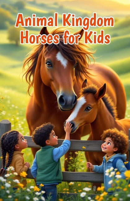 Animal Kingdom for Kids Animal Kingdom Horses for Kids: Fun Facts About Breeds, Wild Mustangs, Foals, Body Parts, Behavior, and How Humans Care , Book 7, (Paperback)