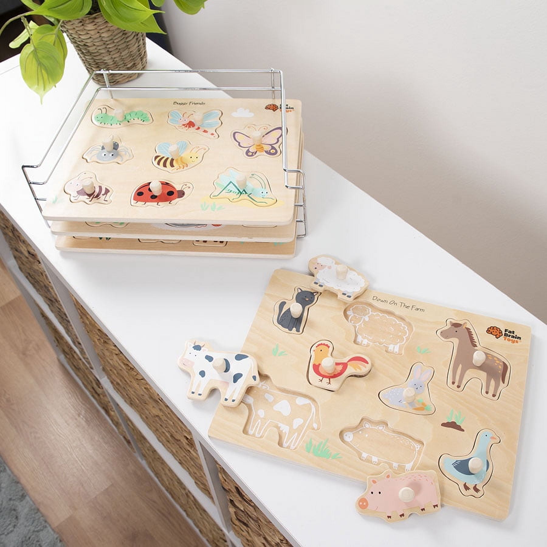 Animal Kingdom Peg Puzzle Set of 4