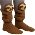 thumbnail image 1 of Animal Knitted Socks - Plush Crew Socks with 3D Animal Design, Cozy All-Season Gift Socks for Women & Teens, 1 of 6