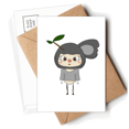 thumbnail image 1 of Animal Kola Nature Lazy Leave UU Postcards Envelopes Blank Note Cards Mailing, 1 of 4