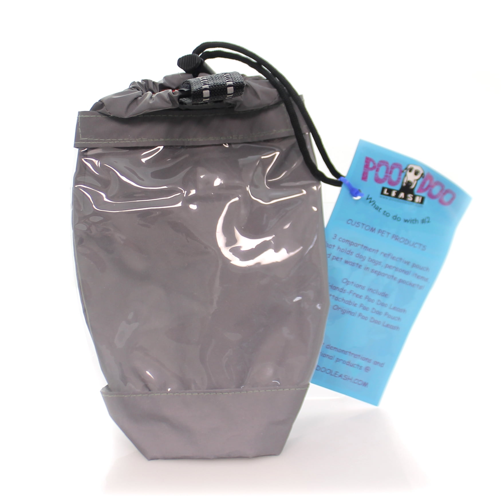 Animal Large Pouch Fabric Bag Dog Leash Walking Lgpouch Grey