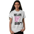 thumbnail image 1 of Animal Ladies TShirts Tees T For Women What I Look For In Guys Australian Shepherd D, 1 of 2