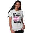 thumbnail image 1 of Animal Ladies TShirts Tees T For Women What I Look For In Guys Dachshund Funny Dog, 1 of 2