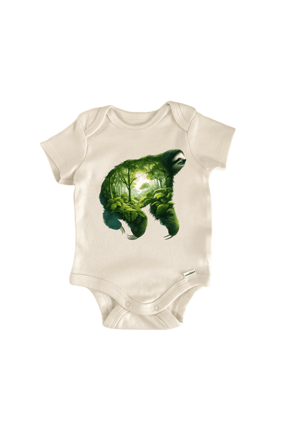 Animal Landscape Sloth - Baby Bodysuit