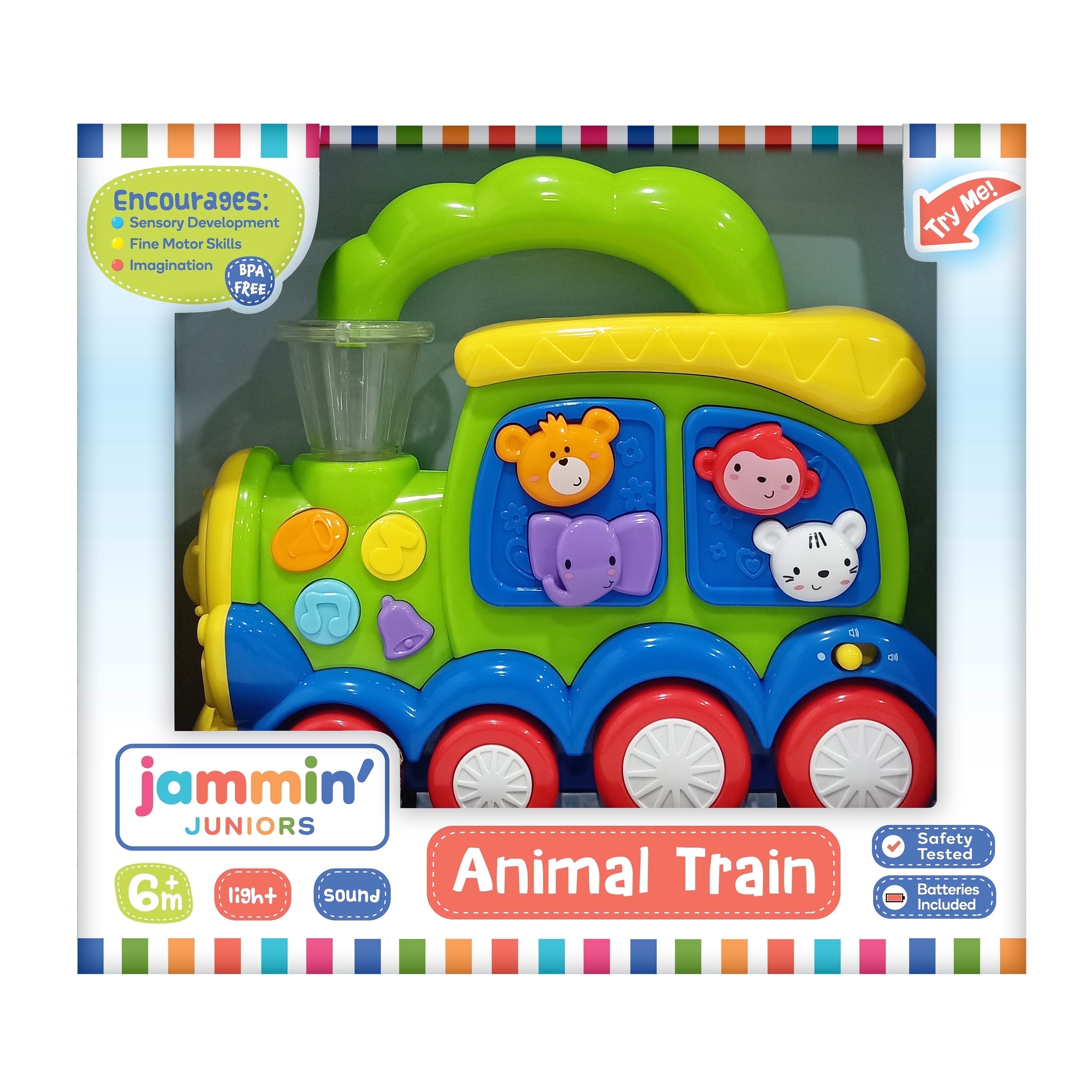 Animals Learning Train Jamin Juniors Animal Learning Musical Train, Multicolor, 1 Pack For ...