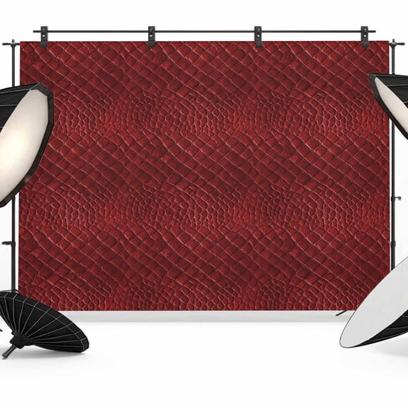 Animal Leather Pattern Backdrop for Photography,Fabric Photo Background Backdrop,Vintage Minimalist Animal Print Red Photo Booth Background for Portrait Photoshoot Video Wedding Studio Banner 8x6ft