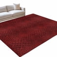 Animal Leather Pattern Washable Rug 6x9 Area Rug for Living Room ...