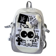 Cute Cat Backpack Lightweight Casual Bag,Cartoon Travel Book Bag Hiking Camping Daypack