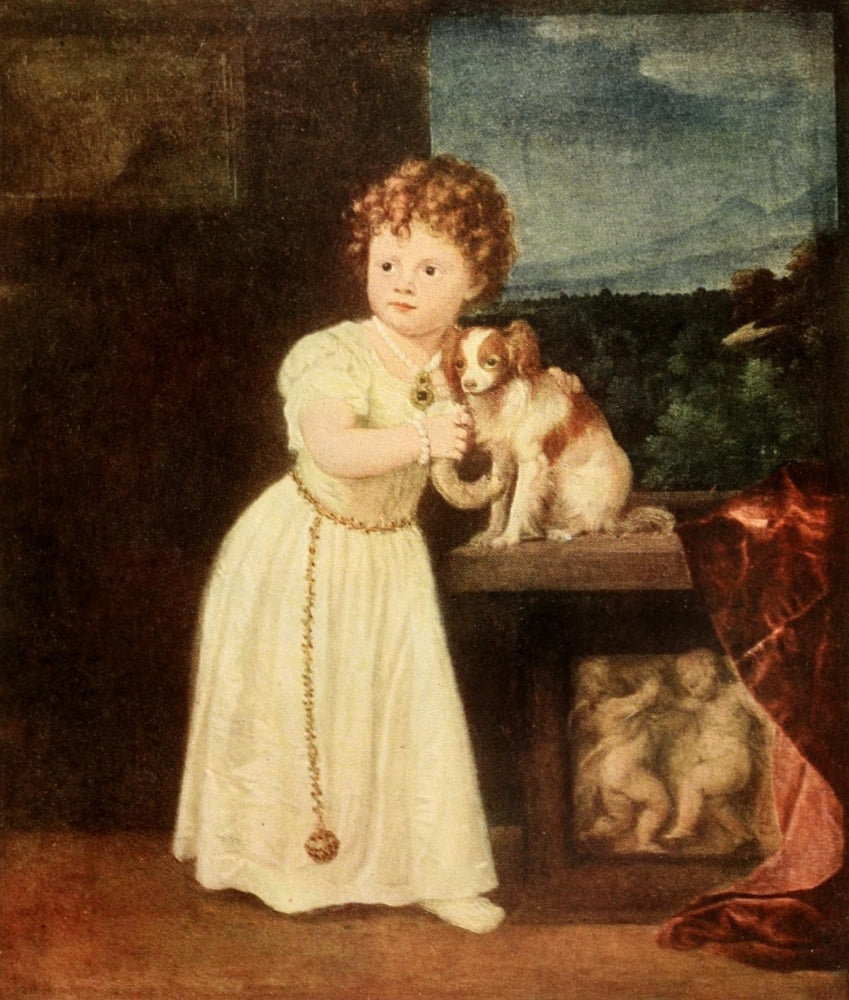 Animal Life in Italian Painting 1912 The Daughter of Roberto Strozzi Canvas Art - Titian (18 x 24)